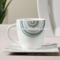 New arrival exquisite modern cheap white ceramic dinner plate sets